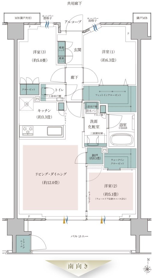 プラウド光が丘アベニュー 間取り B type