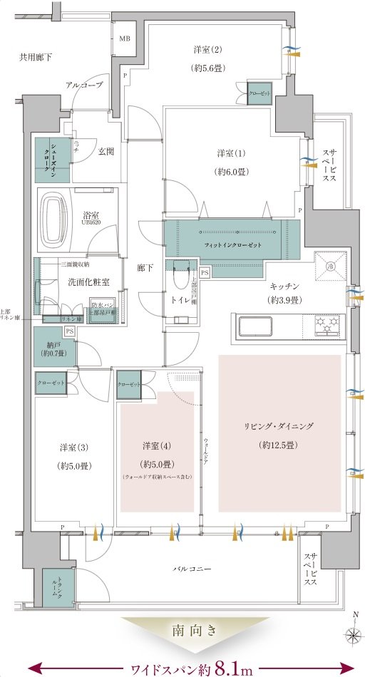 プラウド光が丘アベニュー 間取り D type