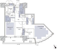 ブランズタワー横浜北仲 間取り S80A type