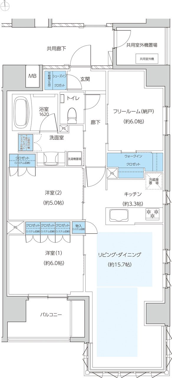 レーベン京都河原町五条 ONE SUITE 間取り I type