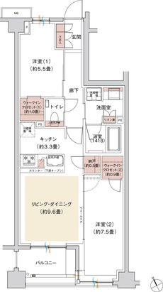 グランシエロ吉祥寺 間取り D TYPE（メニュープラン1）