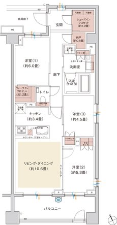 グランシエロ吉祥寺 間取り Eg TYPE