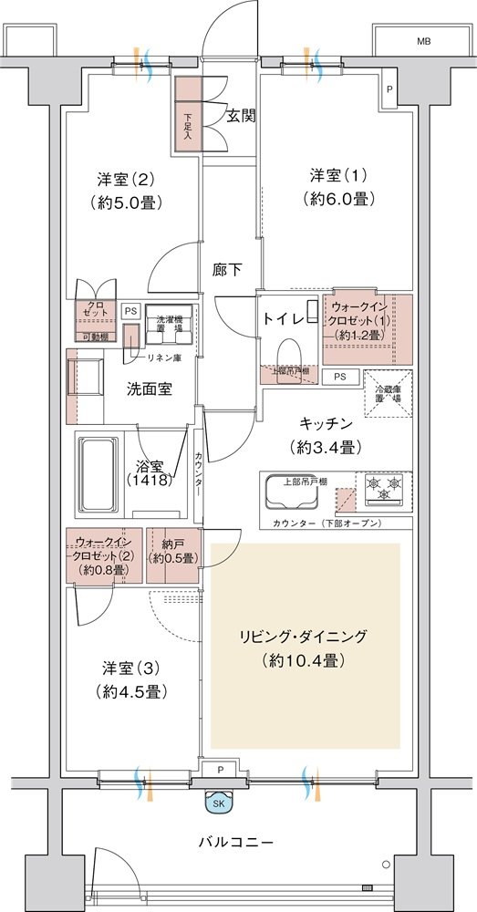 グランシエロ吉祥寺 間取り B2g TYPE