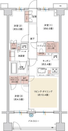 グランシエロ吉祥寺 間取り B2g TYPE