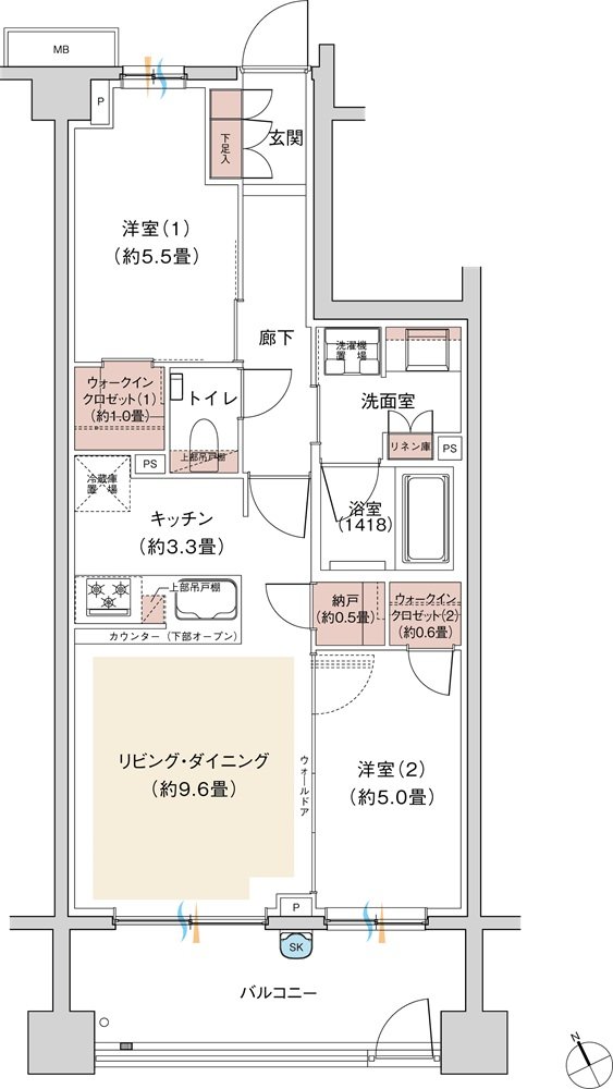 グランシエロ吉祥寺 間取り Dg TYPE
