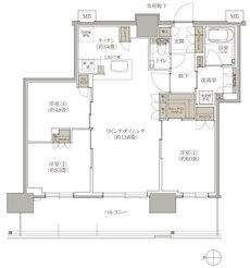 ブランズタワー西宮 間取り N type