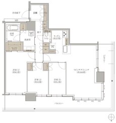 ブランズタワー西宮 間取り SA type