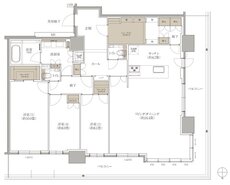 ブランズタワー西宮 間取り PA type