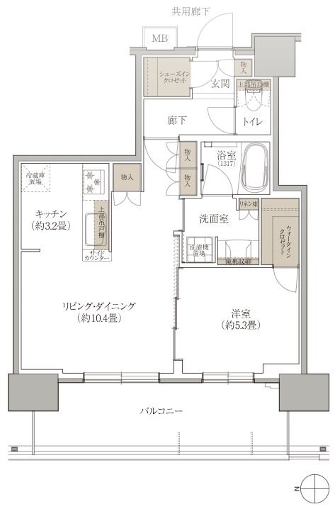 ブランズタワー西宮 間取り B type SELECT PLAN