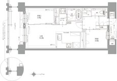 リヴィエール南小倉駅前パークシティ 間取り Cα TYPE