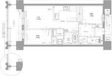 リヴィエール南小倉駅前パークシティ 間取り B TYPE