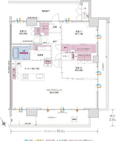 ポレスター福井駅東ブライティア 間取り Eタイプ メニュープラン2