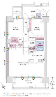 ポレスター福井駅東ブライティア 間取り Aタイプ メニュープラン1