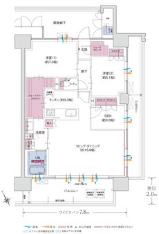 ポレスター福井駅東ブライティア 間取り Cタイプ メニュープラン2