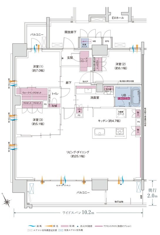 ポレスター福井駅東ブライティア 間取り Dタイプ