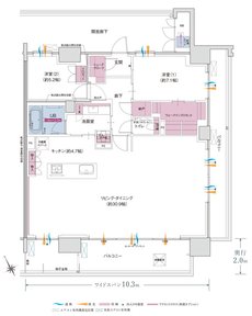 ポレスター福井駅東ブライティア 間取り Eタイプ メニュープラン1