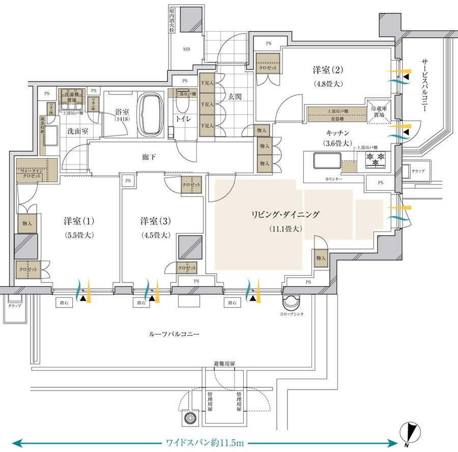 ブランズ西小山 間取り O type