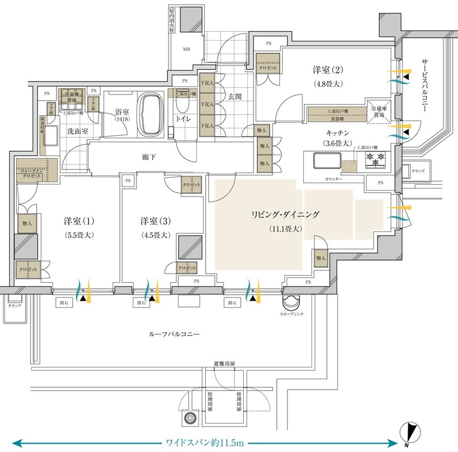 ブランズ西小山 間取り O type