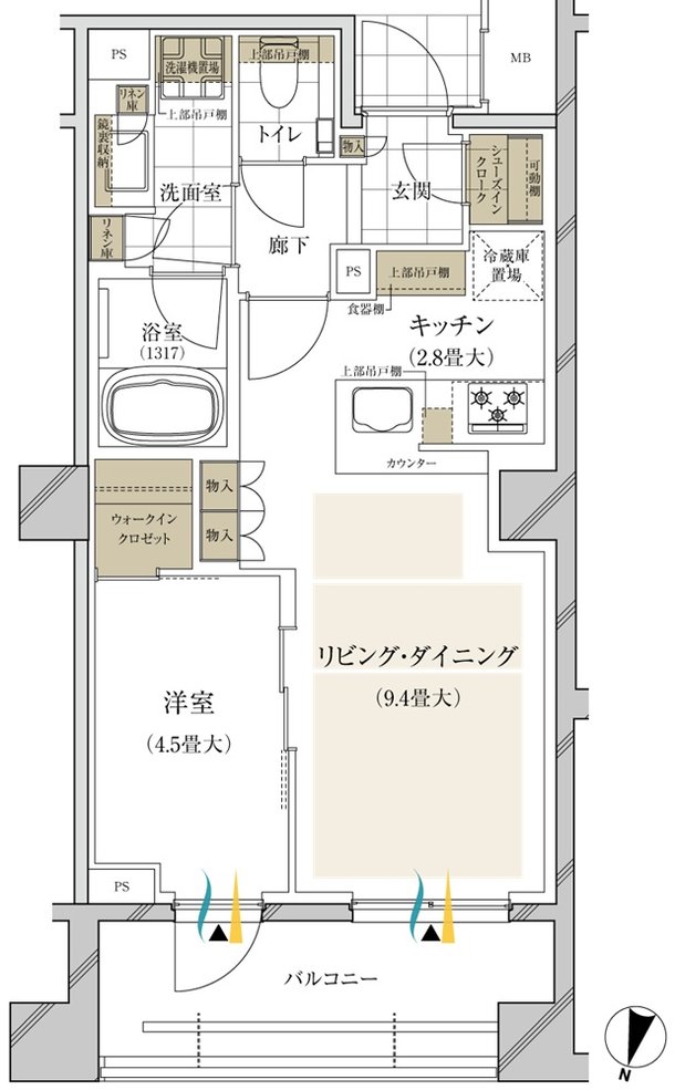 ブランズ西小山 間取り F type