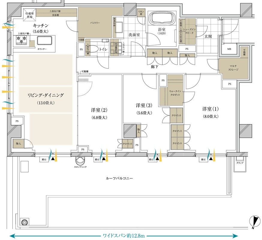 ブランズ西小山 間取り N type