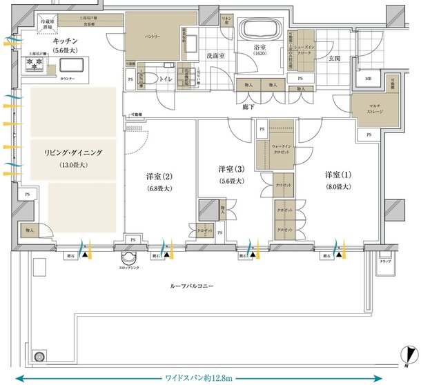 ブランズ西小山 間取り N type