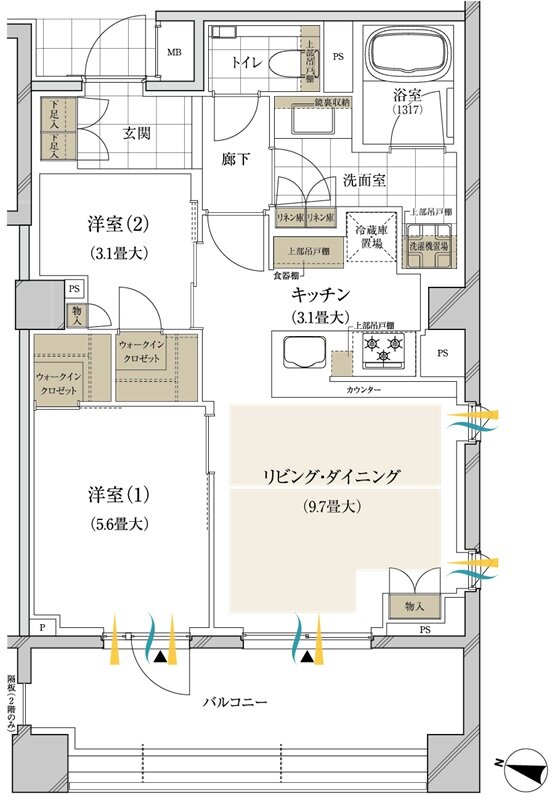 ブランズ西小山 間取り M type