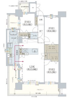 オーヴィジョン岩国麻里布 間取り A TYPE