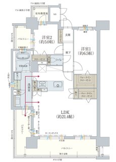 オーヴィジョン岩国麻里布 間取り A TYPE（メニュープラン）