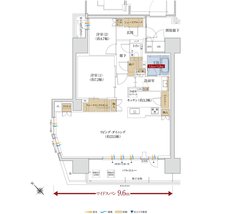 グラディス鷹匠タワー 間取り Aタイプ メニュープラン4