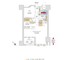 グラディス鷹匠タワー 間取り Cタイプ メニュープラン