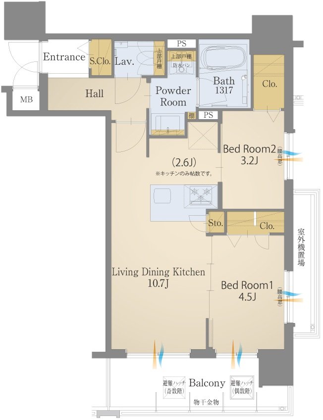 モントーレ六本松 ザ・マーク 間取り C TYPE