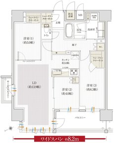 クレアホームズ三国ヶ丘駅前 間取り Aタイプ