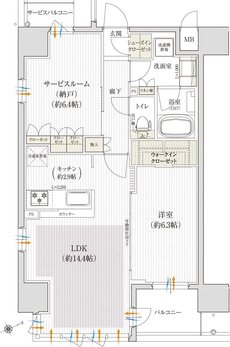 クレアホームズ三国ヶ丘駅前 間取り Cタイプ