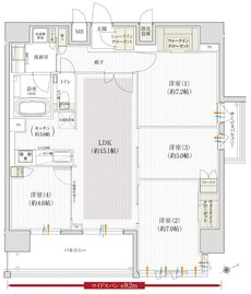 クレアホームズ三国ヶ丘駅前 間取り F type