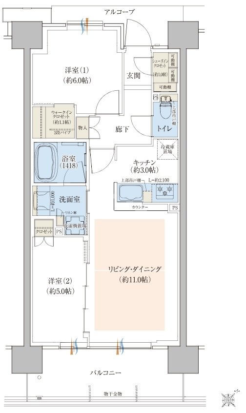 Umeda 7 Project 間取り S-B type
