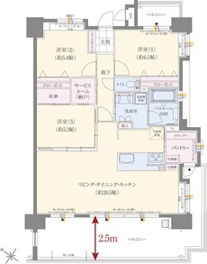アメイズ武雄の杜 間取り C type＜モデルルームプラン＞