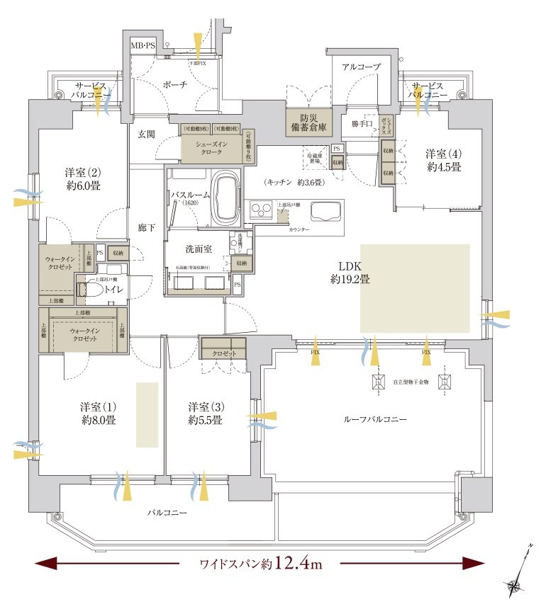 ワコーレ御影中町一丁目 間取り C type