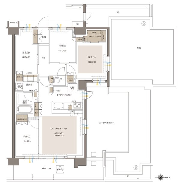 Brillia(ブリリア) 八王子 River Terrace 間取り G2r Type