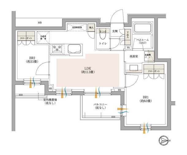 イノバス中野富士見町 間取り Dタイプ