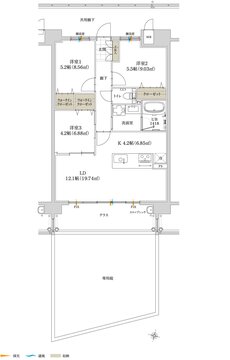 グリーンヒル南大分グランレガート 間取り C1 type