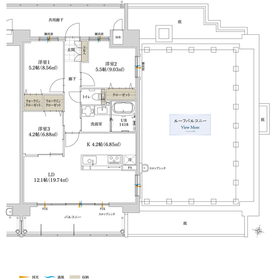 グリーンヒル南大分グランレガート 間取り C2 type