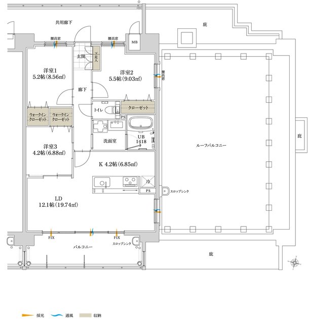 グリーンヒル南大分グランレガート 間取り C2 type