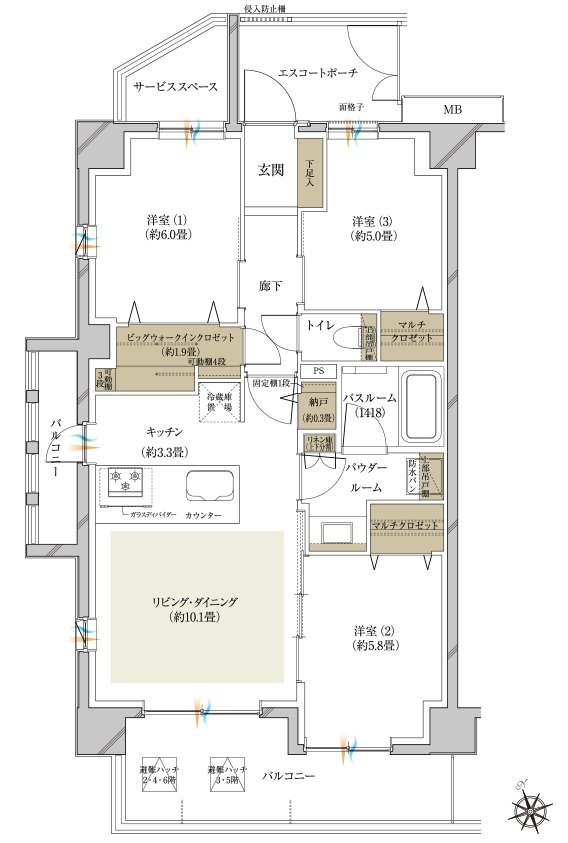 ヴェレーナ日吉 間取り A type