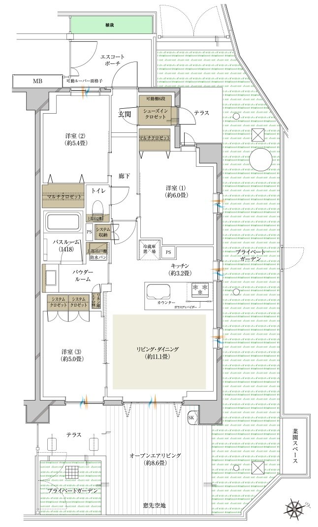 ヴェレーナ日吉 間取り HOL type