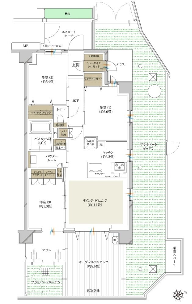 ヴェレーナ日吉 間取り HOL type(先着順販売住戸)