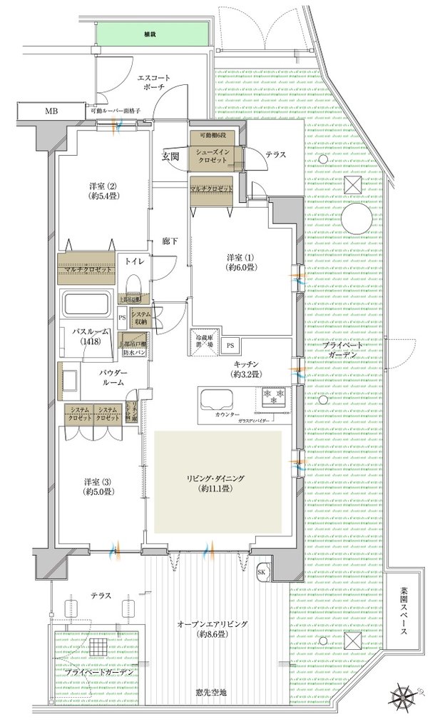 ヴェレーナ日吉 間取り HOL type