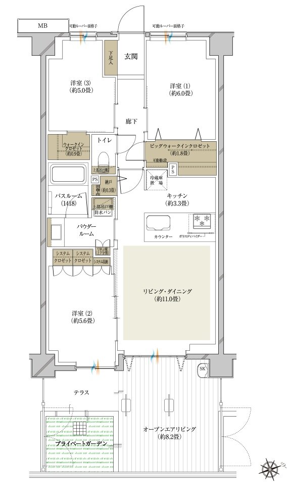 ヴェレーナ日吉 間取り FOL type(先着順販売住戸)