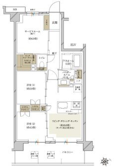ヴェレーナ日吉 間取り D type