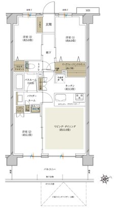 ヴェレーナ日吉 間取り G type(先着順販売住戸)