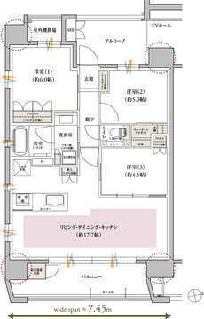 レ・ジェイド鶴舞 間取り A type